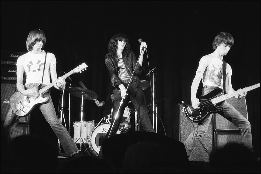 The Ramones performing in Toronto, 1976